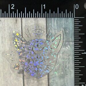 🌀10/$10🌀 Silver Translucent Holographic Waterproof Vinyl Sticker Decal